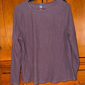 Old navy purple layering shirt ribbed thermal xxl